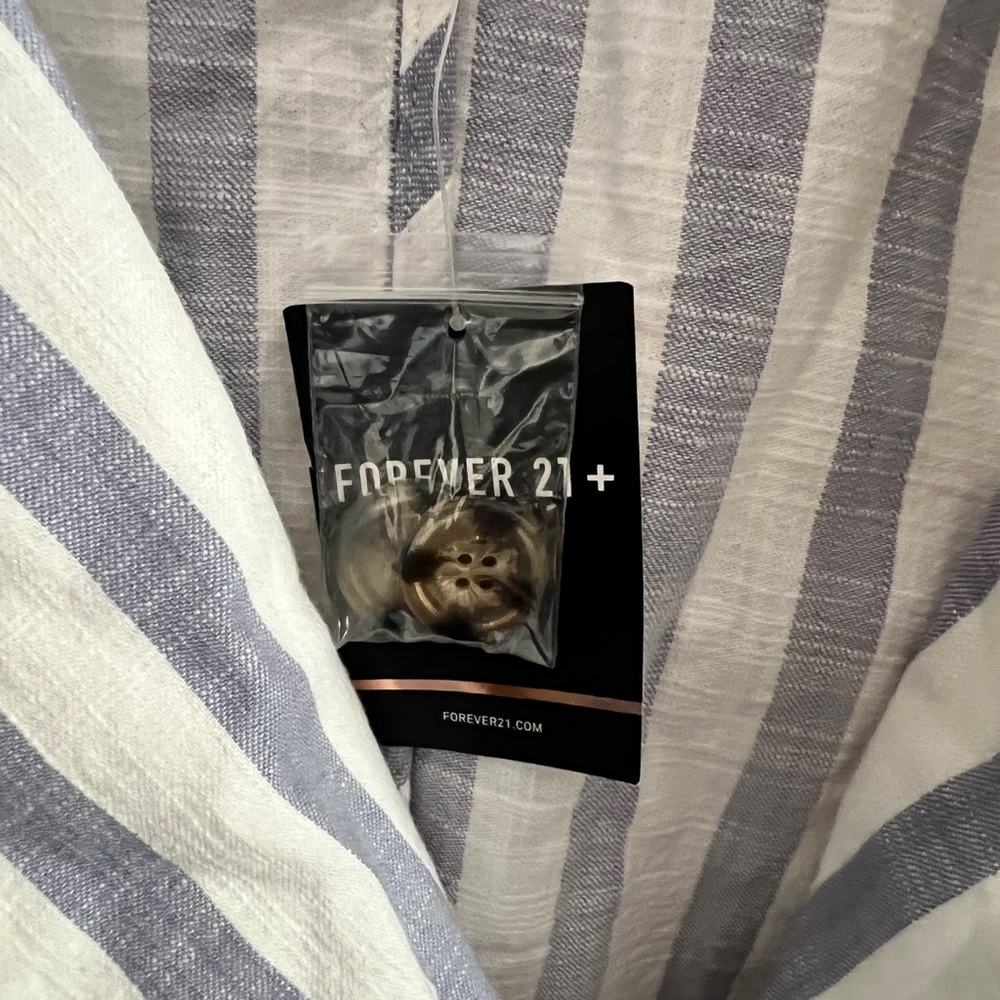 Forever 21+ striped blazer NWT